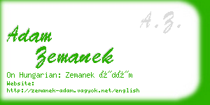 adam zemanek business card